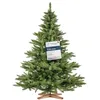 Image de FairyTrees Sapin de Noël Artificiel 180cm NORDMANN | Arbre de Noël avec Support en Bois | Sapin avec Tronc Vert | Made in EU en occasion ou reconditionné