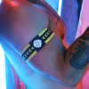 Image de Brassards Daddy's Favorite Noir-Jaune jaune XS