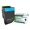 Image de X417 - A rendement élevé - cyan - original - cartouche de toner LCCP, LRP - pour Lexmark CS417dn, CS517de, CX417de