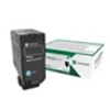 Image de - Cyan - original - cartouche de toner LRP - pour Lexmark CS827de, CX827de