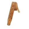Image de MSS3PHG-HNY - Sangle en daim motif Haida totem et filet - Honey