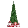 Image de arbre de noël artificiel led 200cm avec 250 lumières sapin artificiel avec 708 branches, et support métallique pliable