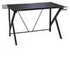 Image de bureau gamer noir 115 x 73 x 76,5cm avec stockage vidéo,porte-gobelet et crochet
