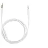 Image de Câble audio 3.5mm à 2.5mm avec Microphone pour OE2iQC25QC35 SoundTrue Casque Blanc