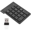 Image de Mini Clavier Numérique sans Fil USB 2.4 Ghz 18 Touches de Comptabilité Financière - Noir