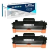 Image de Cartouche de Toner Compatible TN2420 TN-2420 TN2410 TN-2410 3000Pages (2-Pack Noir) (Avec Puce) Remplacement pour Brother HL-L2375DW DCP-L2550DW