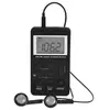 Image de Mini Récepteur Radio de Poche Stéréo AM / FM à 2 Bandes avec Ecran LCD, Ecouteurs Batterie Rechargeable