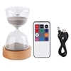 Image de 2 en 1 Sablier+Veilleuse 15 Minutes Minuterie de Sable 7 couleurs LED Ornement Bureau