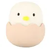 Image de Lampe Forme de Poussin Mignon En Silicone à LED Veilleuse Rechargeable Par USB Mini Lampe de Lecture (Blanc Chaud)