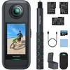Image de 360 Kit de Camera Sport à 360° avec 5.7K avec Carte Mémoire 512Go 48MP 1/2" 72MP Photo SuperSmooth 2.29" Ecran Tactile Noir