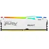 Image de FURY Beast RGB - DDR5 - module - 16 Go - DIMM 288 broches - 6000 MT/s / PC5-48000 - CL36 - 1.35 V - mémoire sans tampon - on-die ECC - blanc