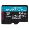 Image de Canvas Go! Plus - Carte mémoire flash - 64 Go - A2 / Video Class V30 / UHS-I U3 / Class10 - microSDXC UHS-I