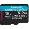Image de Canvas Go! Plus - Carte mémoire flash - 512 Go - A2 / Video Class V30 / UHS-I U3 / Class10 - microSDXC UHS-I