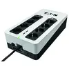 Image de Eaton - Onduleur Parafoudre 3S 850 DIN - Off-line UPS - Alimentation Sans Interruption - Puissance 850VA (8 prises DIN, Silencieux, 2 ports de charge USB Type-A) - Interface USB - Noir&Blanc en occasion ou reconditionné