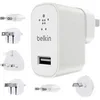 Image de Kit universel de voyage Chargeur secteur L 2.4 A Blanc