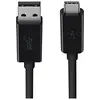 Image de Cordon USB A vers USB C noir. 0,9m