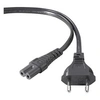 Image de Cordon d'Alimentation Secteur Bipolaire C7 Figure 8 Longueur 1,8m Noir
