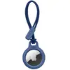 Image de Coque AirTag Verrouillage Twist and Lock avec Cordon d'Attache Bleu