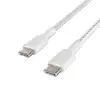 Image de Belkin USB-C to USB-C Cable Braided 1M White