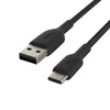 Image de Belkin USB-A to USB-C Cable Braided 1M Black