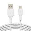 Image de Belkin USB-A to USB-C Cable Braided 2M White