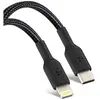 Image de Câble USB-C vers Lightning Power Delivery 18W Synchronisation 2m Noir