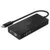 Image de - Adaptateur vidéo - 24 pin USB-C mâle pour HD-15 (VGA), DVI-I, HDMI, DisplayPort femelle - noir - support 4K