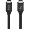 Image de Belkin Câble USB4 USB-C vers USB-C, certification USB-IF, Power Delivery jusqu'à 100W, 40 Gbit/s, rétrocompatible avec Thunderbolt 3, USB 3.2, etc, connecteur USB type-C réservible, 80 cm en occasion ou reconditionné