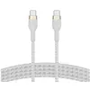 Image de Cable en silicone tresse, USB-C vers USB-C, longueur 1m, blanc