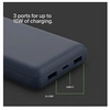 Image de BOOST CHARGE - Banque d'alimentation - 20000 mAh - 15 Watt - 3 connecteurs de sortie (USB, USB-C) - sur le câble : USB-C - bleu