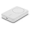 Image de Batterie externe 5000 mAh sans fil, magnétique, support inclus, blanc