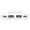 Image de Hub 4 ports (2 USB-C et 2 USB-A) avec câble de 2 m - blanc
