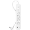 Image de Connect - Protection contre les surtensions - avec ports USB-C et USB-A - connecteurs de sortie : 4 - 2 m cordon