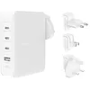 Image de Belkin Chargeur secteur GaN 4 ports, 140 W, USB-C Power Delivery, chargeur rapide, port USB-A, pour iPhone, Samsung Galaxy, Google Pixel, iPad, MacBook, ordinateur portable, tablette, etc. en occasion ou reconditionné