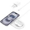 Image de Belkin BoostCharge Pro Station de Recharge 2-en-1 avec Qi2, Recharge Rapide 15W, Chargeur sans Fil pour l'iPhone 17, iPhone Air, Pixelsnap, Les AirPods, et Tout Appareil MagSafe - Blanc en occasion ou reconditionné