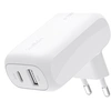 Image de BOOST CHARGE - Adaptateur secteur - 42 watt - 3 A - PD 3.0 - 2 connecteurs de sortie (USB-C, USB) - blanc