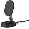 Image de Support de recharge sans fil, magnetique et pliable, compatible Qi2, adaptateur secteur et cable de 1,5m inclus, 15W, noir
