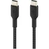 Image de BOOST CHARGE - Câble USB - 24 pin USB-C (M) pour 24 pin USB-C (M) - USB 2.0 - 20 V - 3 A - 15 cm - USB Power Delivery (60W), câble tressé - noir