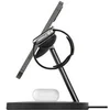 Image de BoostCharge Pro 3-in-1 - Support de chargement sans fil + adaptateur secteur - 15 watt - noir - pour Apple iPhone 12, 13, 14, 15, 15 Pro, 15 Pro Max