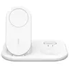 Image de Socle de recharge 3-en-1 aimanté (Qi2) et pliable, 15W, blanc