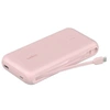 Image de BOOST CHARGE - Banque d'alimentation - avec câble intégré - 20000 mAh - 30 watt - PD - 3 connecteurs de sortie (2 x USB-C, USB) - Certifié MFI - rose