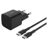 Image de USB-C BoostCharge 25 W Noir pour Smartphone et Tablette + câble USB-C vers USB-C 1 m
