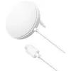 Image de Socle de recharge aimanté sans fil BoostCharge Pro 15 W Blanc pour smartphone et AirPods