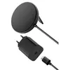 Image de Socle de charge sans fil magnétique BoostCharge Pro 15 W Noir pour Smartphone et AirPods