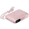 Image de BOOST CHARGE - Banque d'alimentation - avec affichage - 10000 mAh - 20 watt - PD - 2 connecteurs de sortie (USB-C) - sur le câble : USB-C - rose