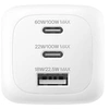 Image de BoostCharge Pro - Adaptateur secteur - GaN - 100 Watt - PD 3.1/PPS - 3 connecteurs de sortie (2 x USB-C, USB) - blanc - avec kit d'adaptateur de
