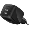 Image de Belkin Chargeur USB C Multiple, 50 W, Chargeur Secteur GaN 2 Ports, Recharge Rapide pour MacBook, iPhone 17, iPad Pro, Chromebook, Galaxy S25 Ultra, Pixel 10, etc. - Accessoires de Voyage - Noir en occasion ou reconditionné