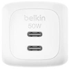 Image de BoostCharge Pro - Adaptateur secteur - GaN - 50 Watt - Fast Charge, PD 3.1/PPS - 2 connecteurs de sortie (2 x USB-C) - blanc