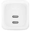 Image de BoostCharge Pro - Adaptateur secteur - GaN - 67 Watt - Fast Charge - 2 connecteurs de sortie (2 x USB-C) - blanc - avec câble USB-C (2m)