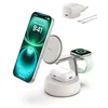 Image de Belkin UltraCharge Pro 3 en 1 Chargeur Induction Qi2 25W, Station de Charge pour iPhone 17, iPhone Air, Apple Watch, AirPods, Pixelsnap, Compatible avec MagSafe avec Ventilateur, Chargeur 45W - Beige en occasion ou reconditionné
